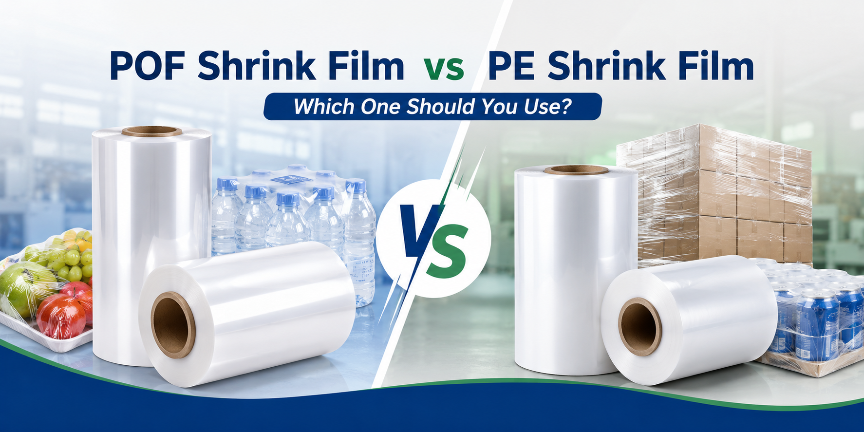 Filme termoencolhível POF versus filme termoencolhível PE: qual você deve usar?