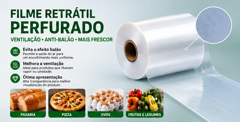 Filme Termorretrátil Perfurado: Usos e Benefícios do Filme POF Perfurado
