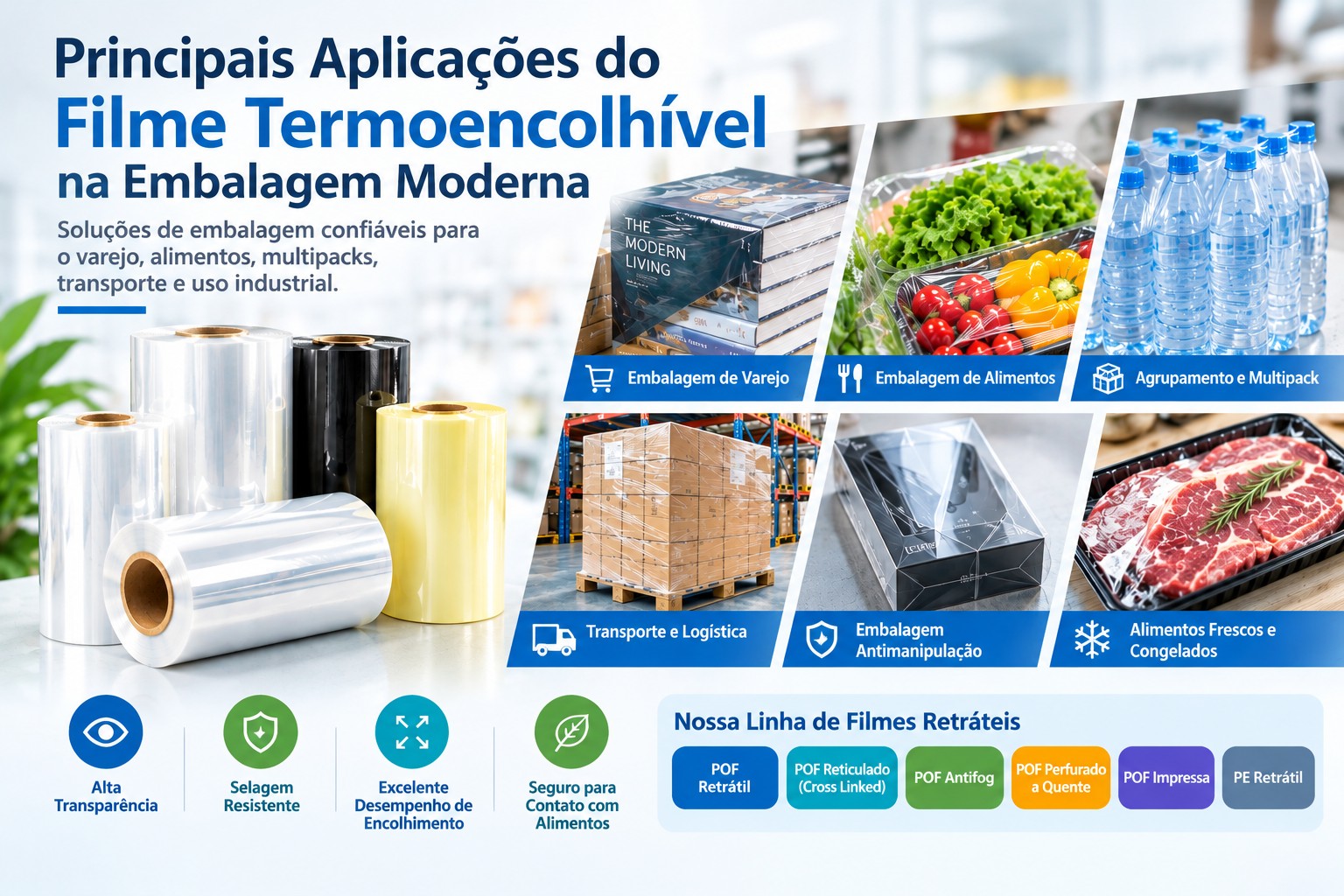 Principais Aplicações do Filme Termoencolhível em Embalagens Modernas